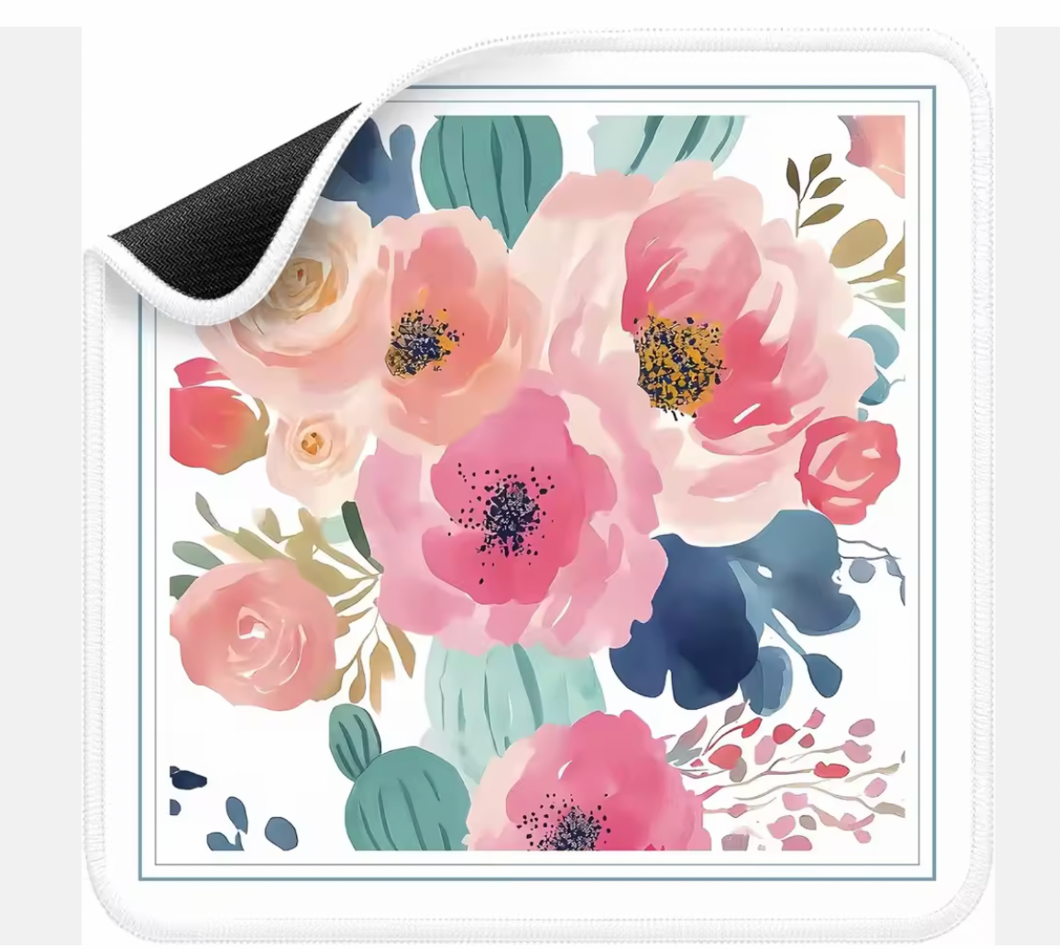 Elegant Garden Non-Slip Mahjong Mat
