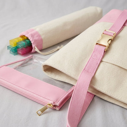 Mahjong Day-Bag Set, Canvas Carryall