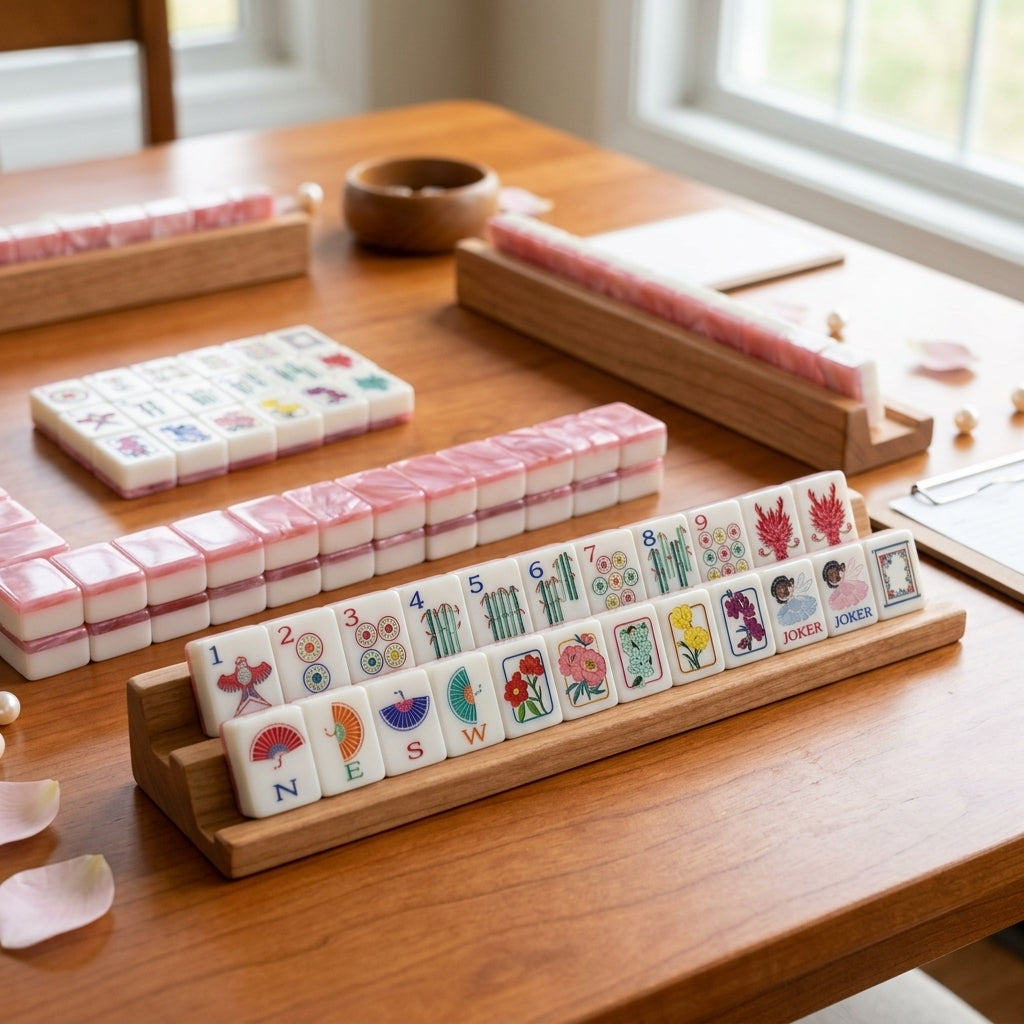 Complete NMJL-ready American Mahjong tile layout