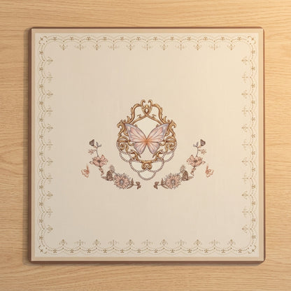 Vintage Butterfly Roll-Up Mahjong Mat