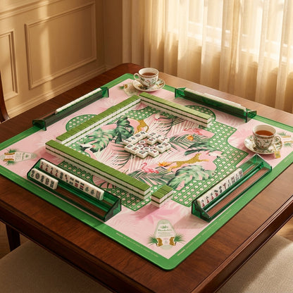 Flamingo Jungle Roll-Up Mahjong Mat