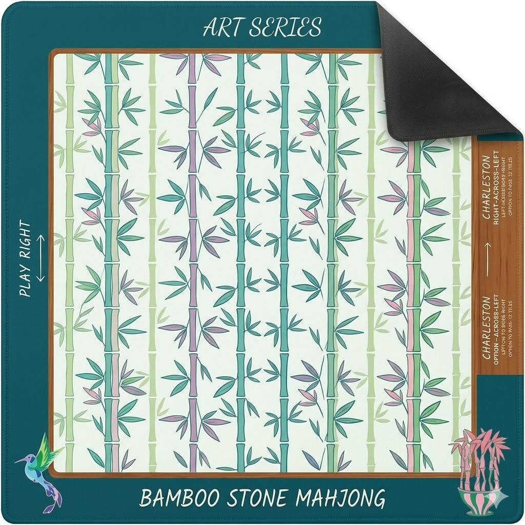 Bamboo Grove Roll-Up Mahjong Mat