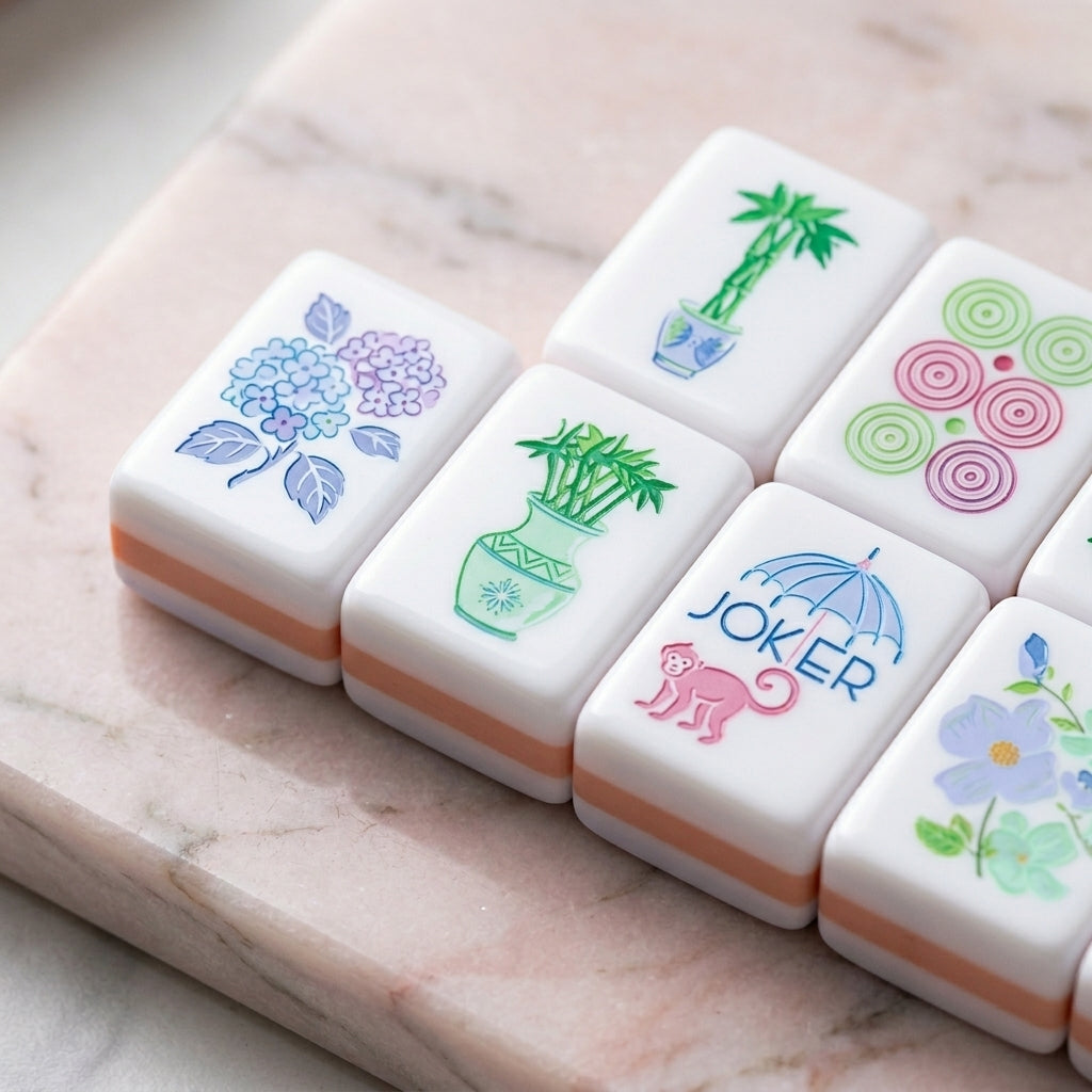 Garden Party Mahjong Set, 160 Tiles