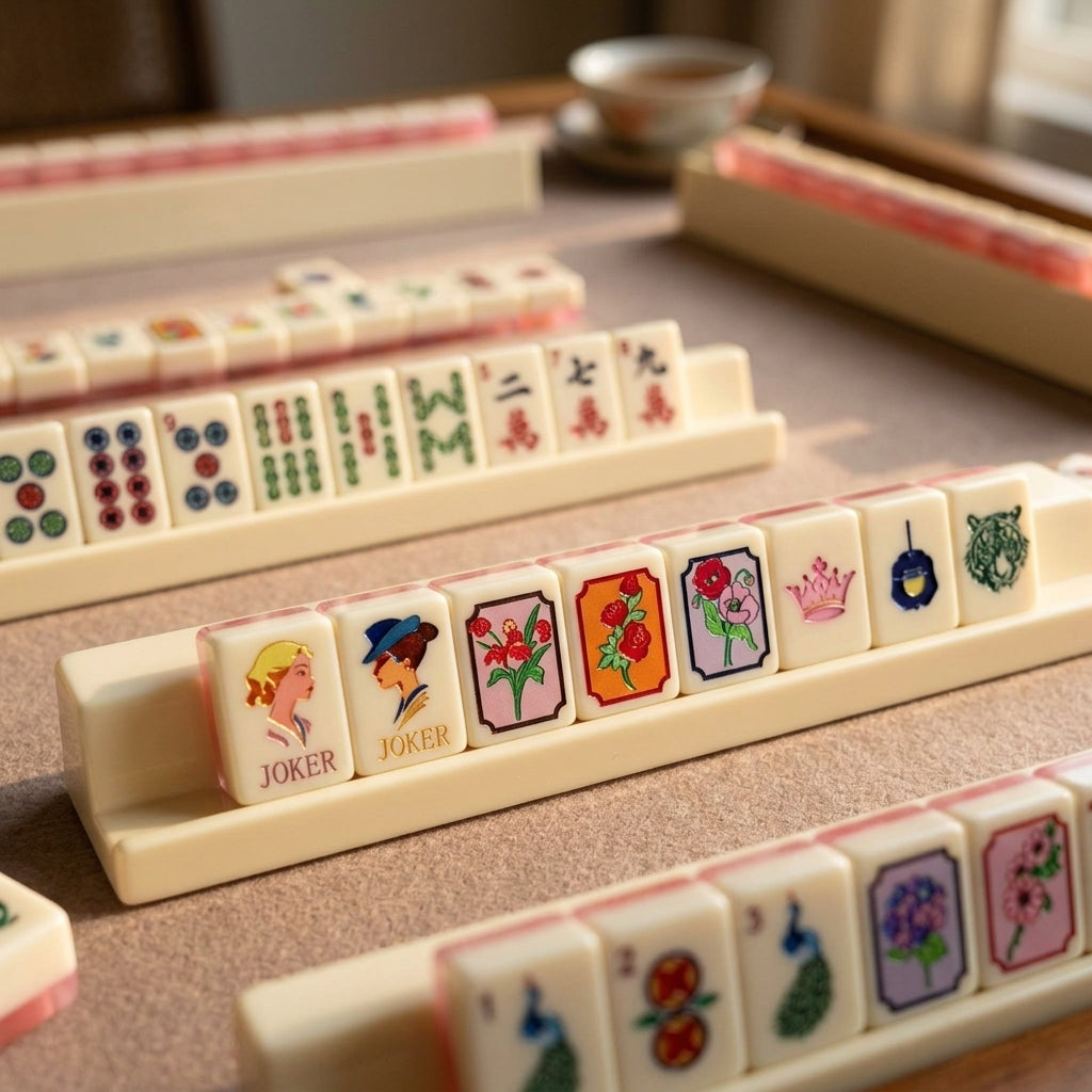 Art Deco Lady Joker Mahjong, 160 Tiles