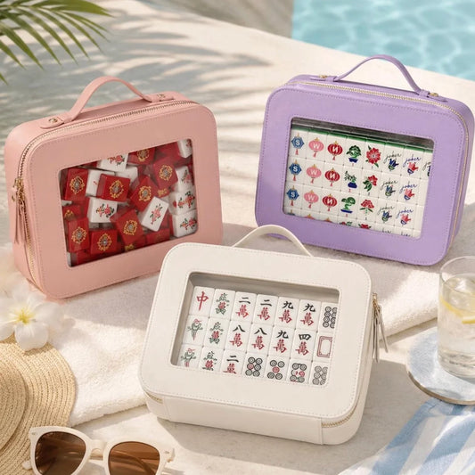 Clear Window Mahjong Carry Case