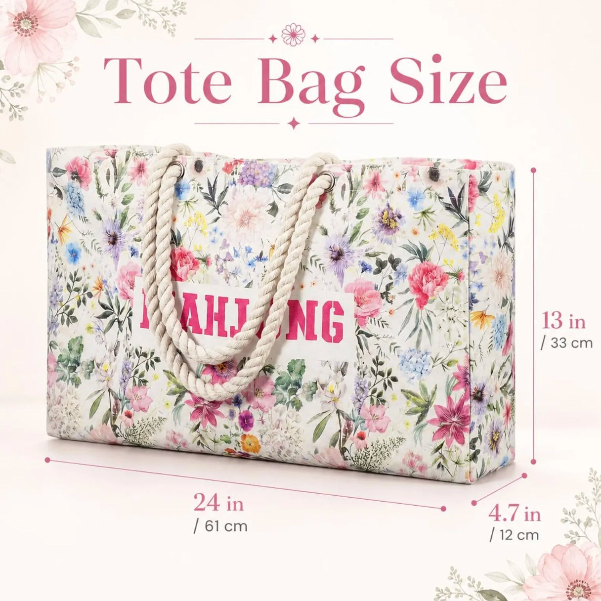 Tote Bag, Roomy & Sturdy