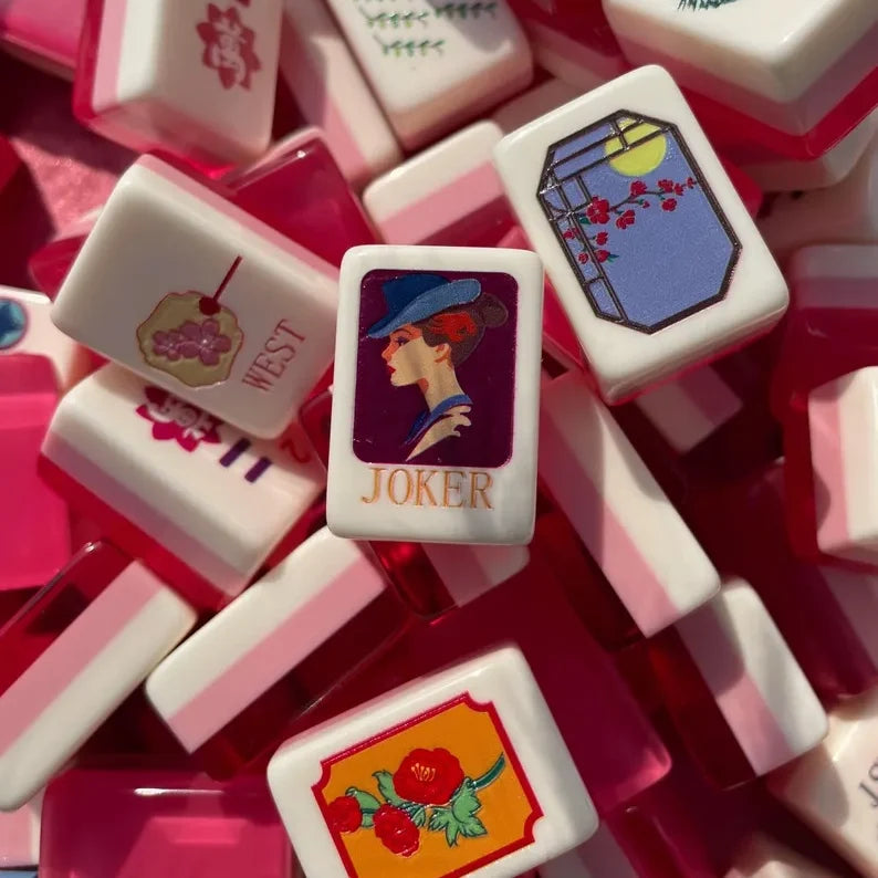 Art Deco Lady Joker Mahjong, 160 Tiles
