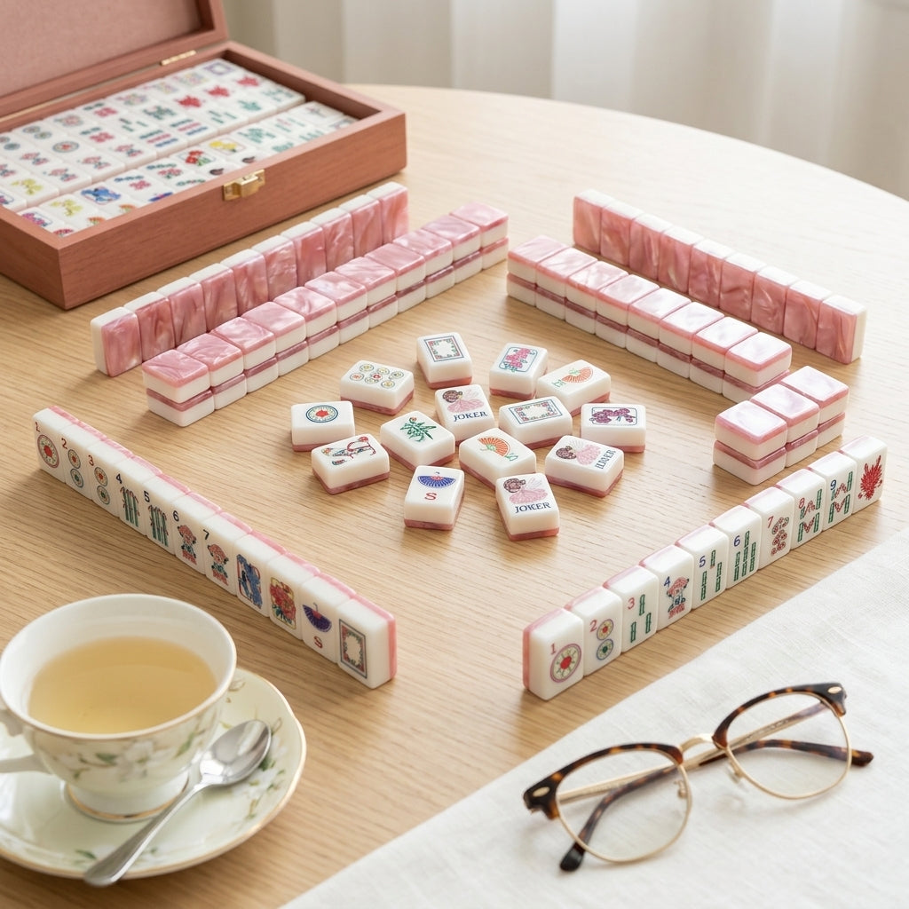 Women who have played Mahjong for years at the table