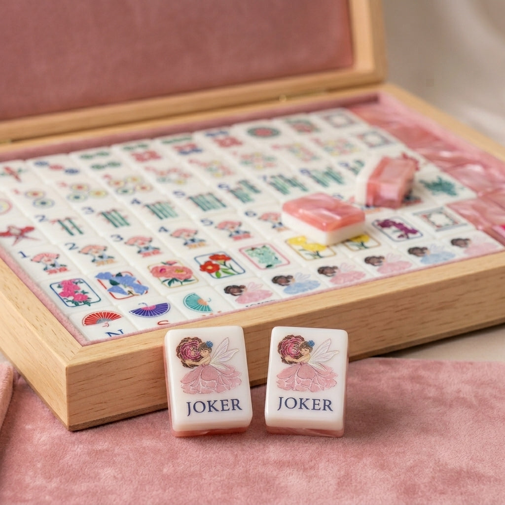 Eight hand-designed fairy Joker tiles, no two alike